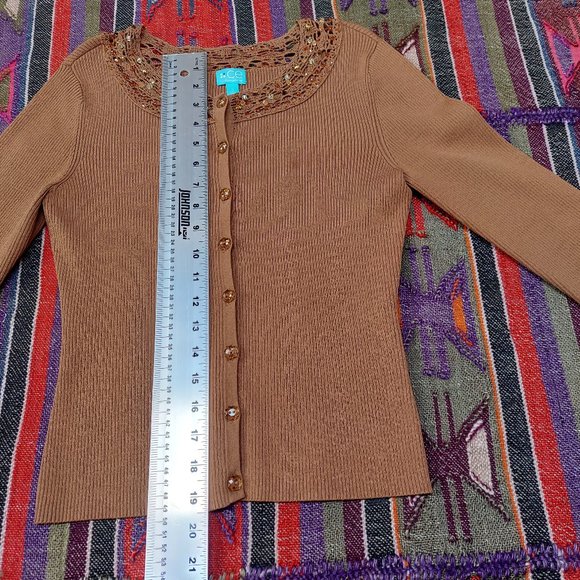 CE by Classiques Entier Silk Blend Cardigan Small - Picture 8 of 9